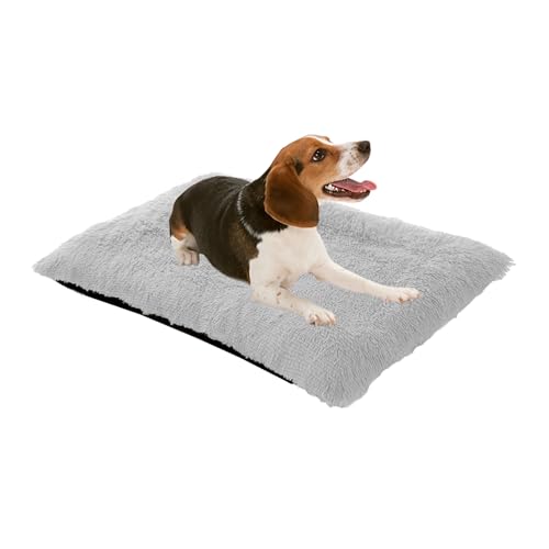 XIEMINLE Hundebett Katzenbett, Orthopädisch Waschbar Haustierbett Mittelgroße Hunde, Haustierbett für Große Hunde, rutschfeste Unterseite Anti-Angst Hundebetten Hundesofa Welpen Kissen(120x90x10cm) von XIEMINLE