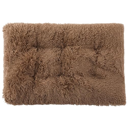 XIEMINLE Hundebett aus Plüsch, warm, beruhigend, Welpenbett mit rutschfester Unterseite, flauschige Welpenmatte, weiches Haustierkissen für kleine, mittelgroße und große Hunde (122 x 85 x 12 cm, Khaki XIEMINLE Hundebett aus Plüsch, warm, beruhigend, Welpenbett mit rutschfester Unterseite, flauschige Welpenmatte, weiches Haustierkissen für kleine, mittelgroße und große Hunde (122 x 85 x 12 cm, Khaki von XIEMINLE