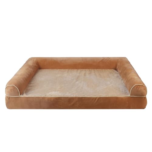 XIEMINLE Hundebett für den Innenbereich, flauschiges Haustier-Loungebett, Anti-Angst-Matte für Welpen und Kätzchen, schlafendes Kuschelnest mit waschbarem, abnehmbarem Bezug und rutschfester XIEMINLE Hundebett für den Innenbereich, flauschiges Haustier-Loungebett, Anti-Angst-Matte für Welpen und Kätzchen, schlafendes Kuschelnest mit waschbarem, abnehmbarem Bezug und rutschfester von XIEMINLE