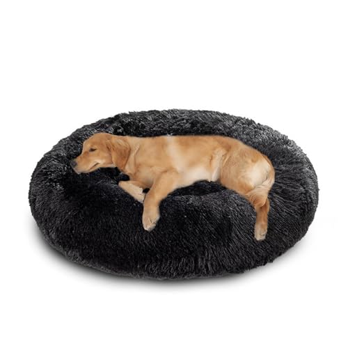 XIEMINLE Hundebett für mittelgroße und große Hunde und Katzen, Plüsch, Anti-Angst, rundes Haustierkissen, maschinenwaschbar, Donut-Welpenmatte, warmes Welpennest mit rutschfester Unterseite, 150 cm XIEMINLE Hundebett für mittelgroße und große Hunde und Katzen, Plüsch, Anti-Angst, rundes Haustierkissen, maschinenwaschbar, Donut-Welpenmatte, warmes Welpennest mit rutschfester Unterseite, 150 cm von XIEMINLE