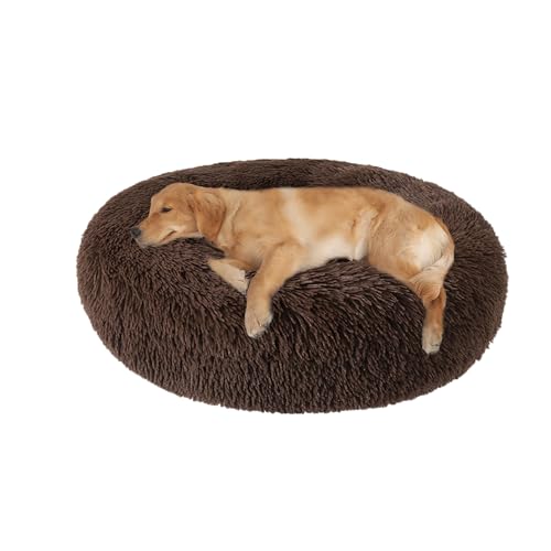 XIEMINLE Hundebett für mittelgroße und große Hunde und Katzen, Plüsch, Anti-Angst, rundes Haustierkissen, maschinenwaschbar, Donut-Welpenmatte, warmes Welpennest mit rutschfester Unterseite, 150 cm XIEMINLE Hundebett für mittelgroße und große Hunde und Katzen, Plüsch, Anti-Angst, rundes Haustierkissen, maschinenwaschbar, Donut-Welpenmatte, warmes Welpennest mit rutschfester Unterseite, 150 cm von XIEMINLE
