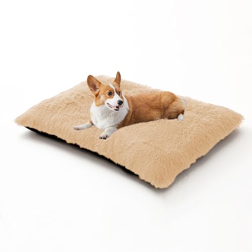XIEMINLE Hundekissen, Plüsch, Anti-Angst, flauschige Kistenmatratze für Hundehütte, waschbare Haustiermatte, warme Welpenunterlage mit rutschfester Unterseite, für mittelgroße und große Hunde (100 x XIEMINLE Hundekissen, Plüsch, Anti-Angst, flauschige Kistenmatratze für Hundehütte, waschbare Haustiermatte, warme Welpenunterlage mit rutschfester Unterseite, für mittelgroße und große Hunde (100 x von XIEMINLE