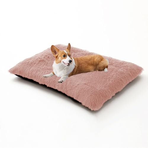 XIEMINLE Hundekissen, Plüsch, Anti-Angst, flauschige Matratze für Hundehütte, waschbare Haustiermatte, warme Welpenunterlage mit rutschfester Unterseite, für mittelgroße und große Hunde (120 x 90 x 10 von XIEMINLE