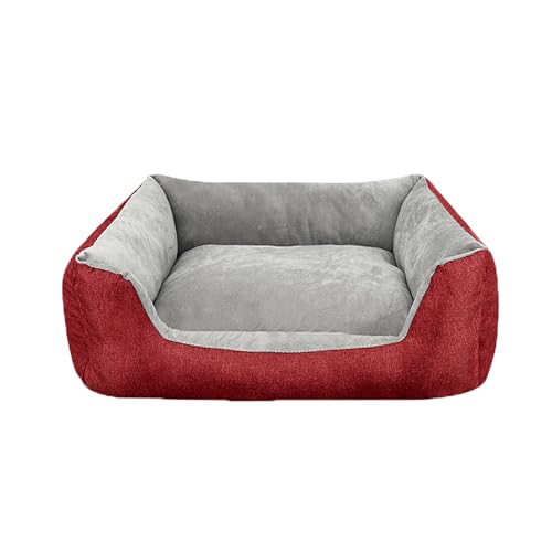 XIEMINLE Hundesofa für den Innenbereich, Anti-Angst-Matte für Welpen und Kätzchen, flauschiges Haustier-Loungebett, gemütliche Hundetoilette mit vierseitigem Nackenrolle und rutschfester Unterseite XIEMINLE Hundesofa für den Innenbereich, Anti-Angst-Matte für Welpen und Kätzchen, flauschiges Haustier-Loungebett, gemütliche Hundetoilette mit vierseitigem Nackenrolle und rutschfester Unterseite von XIEMINLE