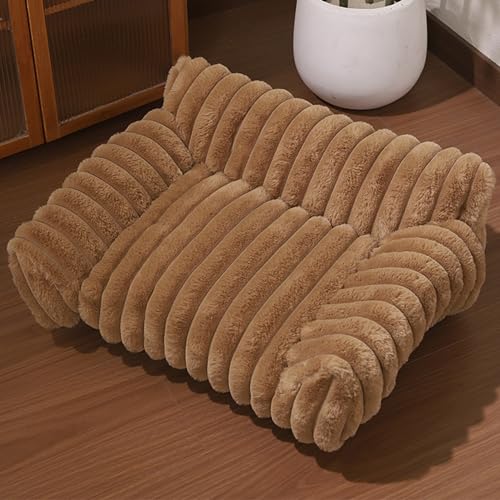 XIEMINLE Katzen-Sofabetten für den Innenbereich, flauschiges Katzencouch-Bett, gemütliches Haustiersofa für Welpen und Kätzchen, Haustiernest, warme Hundesofa, beruhigendes Hundebett mit rutschfester von XIEMINLE