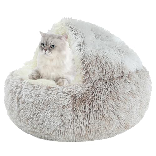 XIEMINLE Katzenbett, Haustierbett, Plüschkissen, Sofa für Kätzchen und Welpen, Donut-Katzenbett, Katzenkissen mit rutschfester Unterseite, Haustierkissen, Sofa, Innenschlafbett, waschbar, 50 cm, XIEMINLE Katzenbett, Haustierbett, Plüschkissen, Sofa für Kätzchen und Welpen, Donut-Katzenbett, Katzenkissen mit rutschfester Unterseite, Haustierkissen, Sofa, Innenschlafbett, waschbar, 50 cm, von XIEMINLE
