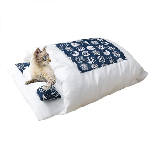 XIEMINLE Katzenbett Kätzchenbett für Indoor-Katzen, Katzennest Katzenschlafkissen, beruhigendes Haustierbett, Sofa, Katzenhaus ideal für Katze/Welpen/Kätzchen, waschbare Katzennestmatte, 65 x 50 cm, XIEMINLE Katzenbett Kätzchenbett für Indoor-Katzen, Katzennest Katzenschlafkissen, beruhigendes Haustierbett, Sofa, Katzenhaus ideal für Katze/Welpen/Kätzchen, waschbare Katzennestmatte, 65 x 50 cm, von XIEMINLE