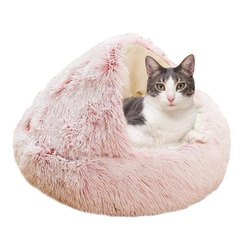 XIEMINLE Katzenbett für Indoor-Katze, rutschfestes Katzensofa, Haustierbett, Plüsch-Katzenkissen, kleines Katzenzelt, Haustierkissen, Katzen, große Höhle, Schlafbett für Kätzchen und Welpen, 40 cm, von XIEMINLE