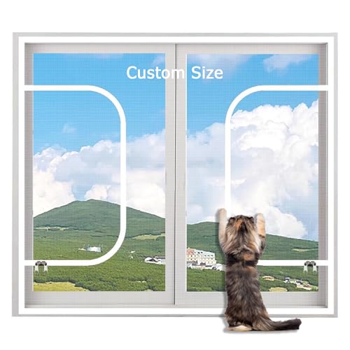XIEMINLE Katzensicherheitsnetz Benutzerdefinierte Größe, Balkon Fenster Sicherheitsgitter Mesh Fliegengitter Selbstklebendes Netz, Katzenschutz Fenster Mesh Käfer Mücken Fliegen Insektennetz Easy Fit XIEMINLE Katzensicherheitsnetz Benutzerdefinierte Größe, Balkon Fenster Sicherheitsgitter Mesh Fliegengitter Selbstklebendes Netz, Katzenschutz Fenster Mesh Käfer Mücken Fliegen Insektennetz Easy Fit von XIEMINLE