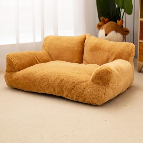 XIEMINLE Katzensofa für den Innenbereich, Katzen-Couch, Flanell-Haustiersofa für Welpen und Kätzchen, flauschiges Haustier-Schlafbett, gemütliches Hundebett, weiches Kätzchennest, warme Hundesofa (90 XIEMINLE Katzensofa für den Innenbereich, Katzen-Couch, Flanell-Haustiersofa für Welpen und Kätzchen, flauschiges Haustier-Schlafbett, gemütliches Hundebett, weiches Kätzchennest, warme Hundesofa (90 von XIEMINLE