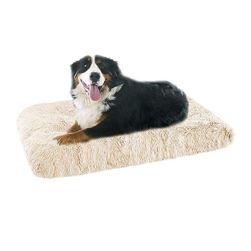 XIEMINLE Matratze für Hundekäfige, großes Hundebett, waschbar, Plüsch-Beruhigung, Hundekissenbett für mittelgroße oder große Haustiere, Hundekissen, Hundematte mit rutschfester Unterseite, 122 x 85 x XIEMINLE Matratze für Hundekäfige, großes Hundebett, waschbar, Plüsch-Beruhigung, Hundekissenbett für mittelgroße oder große Haustiere, Hundekissen, Hundematte mit rutschfester Unterseite, 122 x 85 x von XIEMINLE