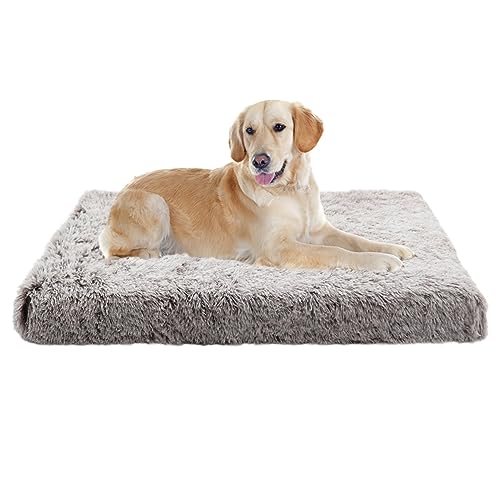 XIEMINLE Mittelgroßes Hundebett, beruhigende Hundematte, waschbare Hundekäfig-Matratze, Hundekissen mit abnehmbarem Bezug für große, mittelgroße und kleine Hunde, orthopädisches Hundekissen, XIEMINLE Mittelgroßes Hundebett, beruhigende Hundematte, waschbare Hundekäfig-Matratze, Hundekissen mit abnehmbarem Bezug für große, mittelgroße und kleine Hunde, orthopädisches Hundekissen, von XIEMINLE