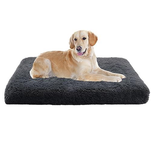 XIEMINLE Mittelgroßes Hundebett, beruhigende Hundematte, waschbare Hundekäfig-Matratze, Hundekissen mit abnehmbarem Bezug für große, mittelgroße und kleine Hunde, orthopädisches Hundekissen, XIEMINLE Mittelgroßes Hundebett, beruhigende Hundematte, waschbare Hundekäfig-Matratze, Hundekissen mit abnehmbarem Bezug für große, mittelgroße und kleine Hunde, orthopädisches Hundekissen, von XIEMINLE