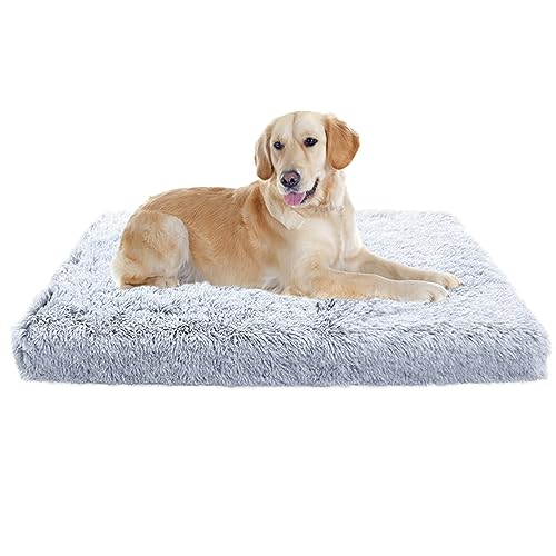 XIEMINLE Mittelgroßes Hundebett, beruhigende Hundematte, waschbare Hundekäfig-Matratze, Hundekissen mit abnehmbarem Bezug für große, mittelgroße und kleine Hunde, orthopädisches Hundekissen, XIEMINLE Mittelgroßes Hundebett, beruhigende Hundematte, waschbare Hundekäfig-Matratze, Hundekissen mit abnehmbarem Bezug für große, mittelgroße und kleine Hunde, orthopädisches Hundekissen, von XIEMINLE