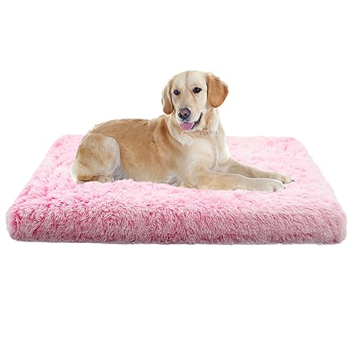 XIEMINLE Mittelgroßes Hundebett, beruhigende Hundematte, waschbare Hundekäfig-Matratze, Hundekissen mit abnehmbarem Bezug für große, mittelgroße und kleine Hunde, orthopädisches Hundekissen, XIEMINLE Mittelgroßes Hundebett, beruhigende Hundematte, waschbare Hundekäfig-Matratze, Hundekissen mit abnehmbarem Bezug für große, mittelgroße und kleine Hunde, orthopädisches Hundekissen, von XIEMINLE