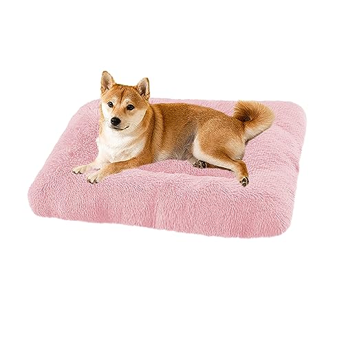 XIEMINLE Mittelgroßes Hundebett, flauschige Hundematratze, beruhigende Hundebetten, Hundekäfig-Matratze, großes Hundebett waschbar, Plüsch-Matratzenkissen für mittelgroße und große Hunde und XIEMINLE Mittelgroßes Hundebett, flauschige Hundematratze, beruhigende Hundebetten, Hundekäfig-Matratze, großes Hundebett waschbar, Plüsch-Matratzenkissen für mittelgroße und große Hunde und von XIEMINLE