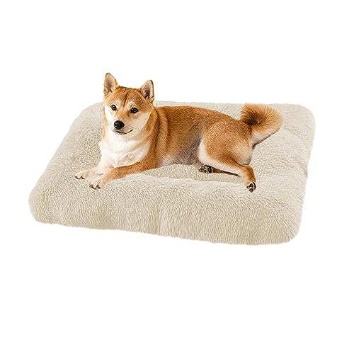 XIEMINLE Mittelgroßes Hundebett, flauschige Hundematratze, beruhigende Hundebetten, Hundekäfig-Matratze, großes Hundebett waschbar, Plüsch-Matratzenkissen für mittelgroße und große Hunde und XIEMINLE Mittelgroßes Hundebett, flauschige Hundematratze, beruhigende Hundebetten, Hundekäfig-Matratze, großes Hundebett waschbar, Plüsch-Matratzenkissen für mittelgroße und große Hunde und von XIEMINLE