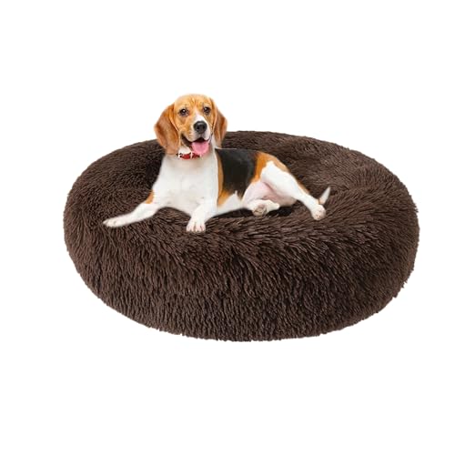 XIEMINLE Orthopädisches Hundebett, flauschig, kreisförmig, Plüsch, Anti-Angst-Hundekissen, warmes Haustiernest, waschbar, runde Welpenmatratze, weiche Katzenmatte mit rutschfester Unterseite, 130 cm XIEMINLE Orthopädisches Hundebett, flauschig, kreisförmig, Plüsch, Anti-Angst-Hundekissen, warmes Haustiernest, waschbar, runde Welpenmatratze, weiche Katzenmatte mit rutschfester Unterseite, 130 cm von XIEMINLE