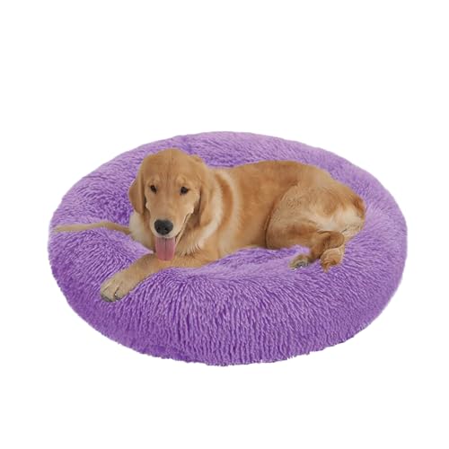 XIEMINLE Orthopädisches Hundebett, flauschiges, rundes Haustierbett, Plüsch-Hundekissen, Donut-Motiv, rutschfest, maschinenwaschbar, Welpenhütte, Anti-Angst-Welpen-Matratze, warme Katzenmatte (140 cm XIEMINLE Orthopädisches Hundebett, flauschiges, rundes Haustierbett, Plüsch-Hundekissen, Donut-Motiv, rutschfest, maschinenwaschbar, Welpenhütte, Anti-Angst-Welpen-Matratze, warme Katzenmatte (140 cm von XIEMINLE