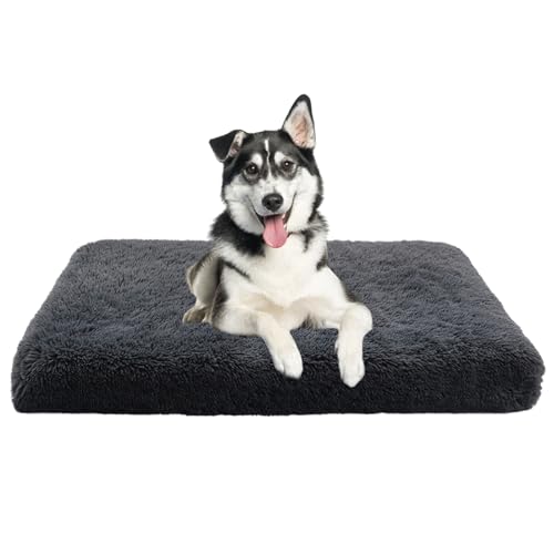 XIEMINLE Orthopädisches Hundekissen Haustierbett, Anti-Angst Haustier Hundebetten für Mittelgroße Hunde, Plüsch Katzenbett Hundesofa, Abnehmbar und Waschbar Hundekorb Zwinger-Auflage(100x60x10cm) von XIEMINLE