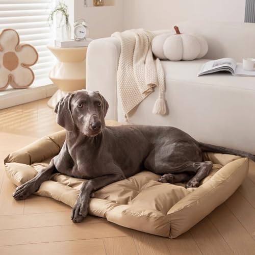 XIEMINLE Wasserdichtes Hundebett für drinnen und draußen, weiches Hundekäfig-Kissen, gemütliches Haustier-Sofa, Bett, kratzfeste Welpenmatratze, Anti-Angst-Matte mit rutschfester Unterseite, 50 x 40 x XIEMINLE Wasserdichtes Hundebett für drinnen und draußen, weiches Hundekäfig-Kissen, gemütliches Haustier-Sofa, Bett, kratzfeste Welpenmatratze, Anti-Angst-Matte mit rutschfester Unterseite, 50 x 40 x von XIEMINLE