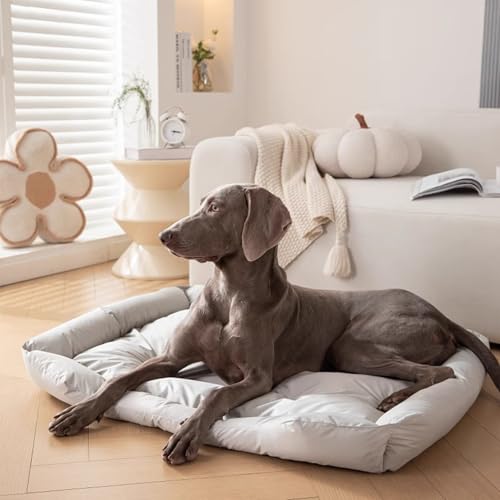 XIEMINLE Wasserdichtes Hundebett für drinnen und draußen, weiches Hundekäfig-Kissen, gemütliches Haustier-Sofa, Bett, kratzfeste Welpenmatratze, Anti-Angst-Matte mit rutschfester Unterseite, 90 x 60 x XIEMINLE Wasserdichtes Hundebett für drinnen und draußen, weiches Hundekäfig-Kissen, gemütliches Haustier-Sofa, Bett, kratzfeste Welpenmatratze, Anti-Angst-Matte mit rutschfester Unterseite, 90 x 60 x von XIEMINLE