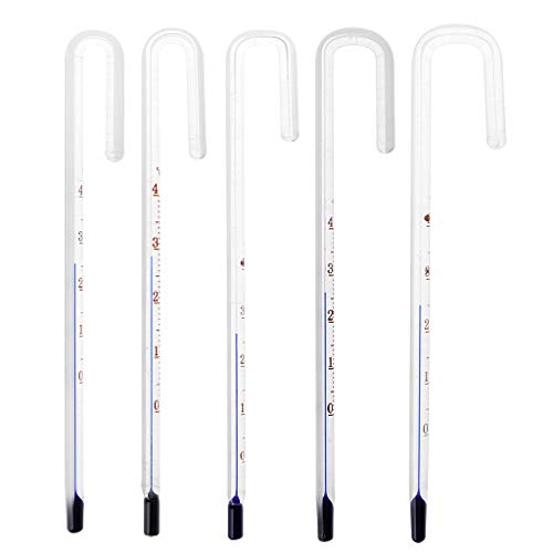 XIGAWAY Aquarium-Thermometer, U-Form, hängendes Glasthermometer, Temperaturüberwachung, Aquarium, 10 mm von XIGAWAY