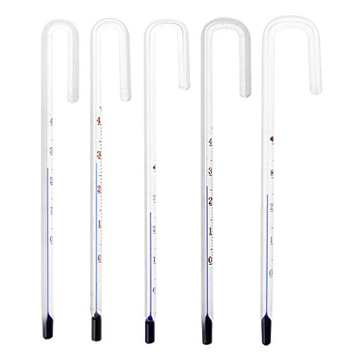 XIGAWAY Aquarium-Thermometer, U-Form, hängendes Glasthermometer, Temperaturüberwachung, Aquarium, 12 mm von XIGAWAY