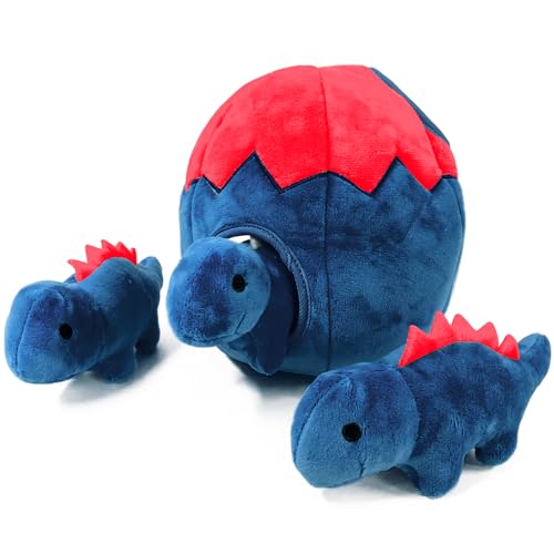 XIGGA Niedliches Dinosaurier-Plüsch-Hundespielzeug, quietschend, robust und wartungsfähig, Kauspielzeug, geeignet für kleine, mittelgroße und große Hunde, 3 Stück XIGGA Niedliches Dinosaurier-Plüsch-Hundespielzeug, quietschend, robust und wartungsfähig, Kauspielzeug, geeignet für kleine, mittelgroße und große Hunde, 3 Stück von XIGGA