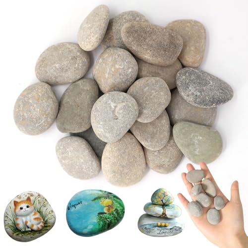 XIMKONTER 20 Stücke Steine zum Bemalen, 3-5CM Kieselsteine zum Bemalen Flach, Natürlicher Flussstein für Mandala Bemalen, Kies Dekosteine Naturstein DIY Aquarium Steine für Bunte Malerei Dekoration XIMKONTER 20 Stücke Steine zum Bemalen, 3-5CM Kieselsteine zum Bemalen Flach, Natürlicher Flussstein für Mandala Bemalen, Kies Dekosteine Naturstein DIY Aquarium Steine für Bunte Malerei Dekoration von XIMKONTER