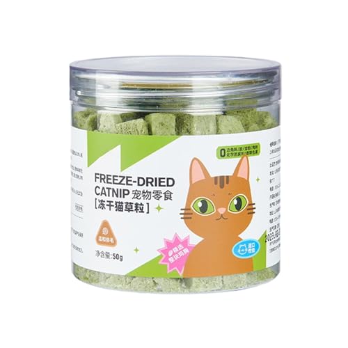 XINAJUND Gras Katzenminze Kaupflege Kausnacks Zähne gefriergetrocknete Haarball-Kontrolle Leckerlis XINAJUND Gras Katzenminze Kaupflege Kausnacks Zähne gefriergetrocknete Haarball-Kontrolle Leckerlis von XINAJUND