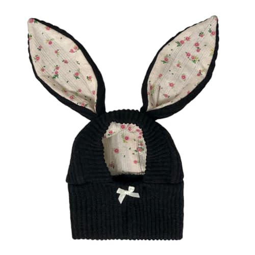 XINAJUND Weihnachtsmütze für Haustiere, gestrickt, Ohrenform, für Hunde, Verkleidungszubehör, schöne Karnevals-Wintermütze, Haustierzubehör von XINAJUND