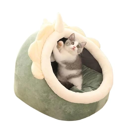 Katzenbett, Katzenbetten für Hauskatzen, Katzenhöhle, Katzenbett mit abnehmbarem, waschbarem, gepolstertem Kissen, weiche Plüsch-Baumwolle, keine Verformung, Haustierbett (Größe M (38 x 36 x 32 cm) + Katzenbett, Katzenbetten für Hauskatzen, Katzenhöhle, Katzenbett mit abnehmbarem, waschbarem, gepolstertem Kissen, weiche Plüsch-Baumwolle, keine Verformung, Haustierbett (Größe M (38 x 36 x 32 cm) + von XINCHANG