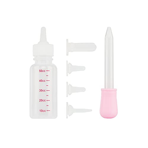 Katze Säuglingsflaschen Set Milchflasche Fütterungswerkzeug Aufzuchtflasche mit 4 Silikon Nippel und 1 Pipette Hund Babyflasche Haustier Stillflasche Milch Feeder für Kitten Welpen Neugeborene Pet Katze Säuglingsflaschen Set Milchflasche Fütterungswerkzeug Aufzuchtflasche mit 4 Silikon Nippel und 1 Pipette Hund Babyflasche Haustier Stillflasche Milch Feeder für Kitten Welpen Neugeborene Pet von XINCHI