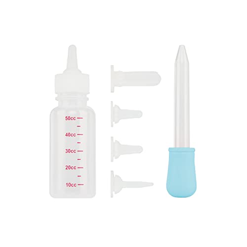 Katze Säuglingsflaschen Set Milchflasche Fütterungswerkzeug Aufzuchtflasche mit 4 Silikon Nippel und 1 Pipette Hund Babyflasche Haustier Stillflasche Milch Feeder für Kitten Welpen Neugeborene Pet Katze Säuglingsflaschen Set Milchflasche Fütterungswerkzeug Aufzuchtflasche mit 4 Silikon Nippel und 1 Pipette Hund Babyflasche Haustier Stillflasche Milch Feeder für Kitten Welpen Neugeborene Pet von XINCHI