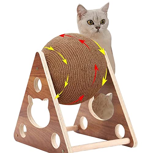 XINGAKA Katze Kratze Kugel, Katze Kratzkugel Natürliche Sisaal Board Kratzer Für Kätzchen Lustige Katze Spielzeug,21x26x24cm XINGAKA Katze Kratze Kugel, Katze Kratzkugel Natürliche Sisaal Board Kratzer Für Kätzchen Lustige Katze Spielzeug,21x26x24cm von XINGAKA