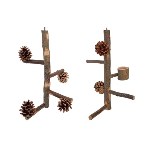 XINGLIDA 2PCS Sitzstange Stehen Sittiche Vogelkäfig Zweig Käfig Spielzeug Sitzstangen Käfig Zubehör Spielzeug XINGLIDA 2PCS Sitzstange Stehen Sittiche Vogelkäfig Zweig Käfig Spielzeug Sitzstangen Käfig Zubehör Spielzeug von XINGLIDA