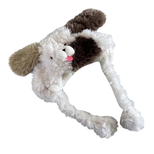 Welpenhundohr Ohr Pelzhut Warm Warmes Fleece Futter Ohrklappenhut Freien Aktivität Windprofessionaler Schädelhut Für Teenager Und Erwachsene von XINGLIDA
