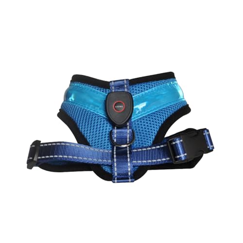 XINGLIDA Wiederaufladbarer Hund LED Brustgurt mit Stabiler Schnalle Hund Große Hunde Gassi Gehen Geschirr Kätzchen Brustgurt Hundegeschirr XINGLIDA Wiederaufladbarer Hund LED Brustgurt mit Stabiler Schnalle Hund Große Hunde Gassi Gehen Geschirr Kätzchen Brustgurt Hundegeschirr von XINGLIDA