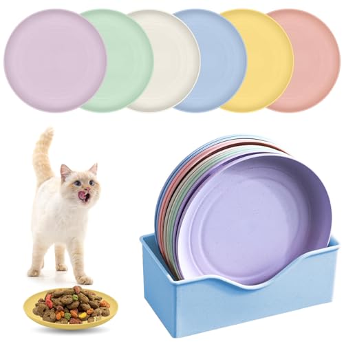 XINGNA 12 Stück Katzennapf,Katzenschüssel,Katzennapf Flach,Fressnapf Katze Futternapf,Runden Katzenteller,Fressnapf Katze,Bunt Katzenfutter Napfset,Cat Plate für Kätzchen und kurzbeinige Katzen XINGNA 12 Stück Katzennapf,Katzenschüssel,Katzennapf Flach,Fressnapf Katze Futternapf,Runden Katzenteller,Fressnapf Katze,Bunt Katzenfutter Napfset,Cat Plate für Kätzchen und kurzbeinige Katzen von XINGNA