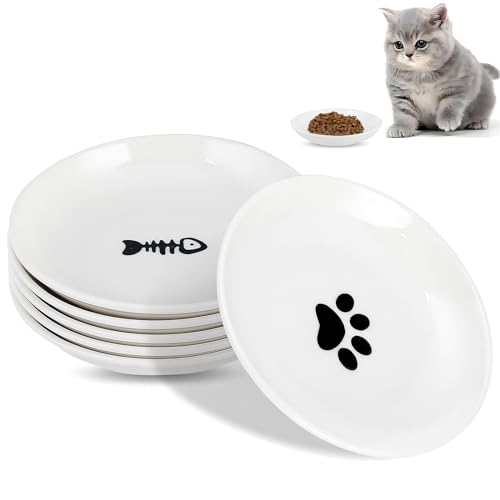 XINGNA 6 Stück Futternapf Katze, katzennapf, Katzen Napfset, Katzennapf Keramik, Napf Katze, Katzen Fressnapf, Katzennapf ErhöHt, Katzennäpfe Flacher für Futter und Wasser, Kätzchen-Futternapf XINGNA 6 Stück Futternapf Katze, katzennapf, Katzen Napfset, Katzennapf Keramik, Napf Katze, Katzen Fressnapf, Katzennapf ErhöHt, Katzennäpfe Flacher für Futter und Wasser, Kätzchen-Futternapf von XINGNA