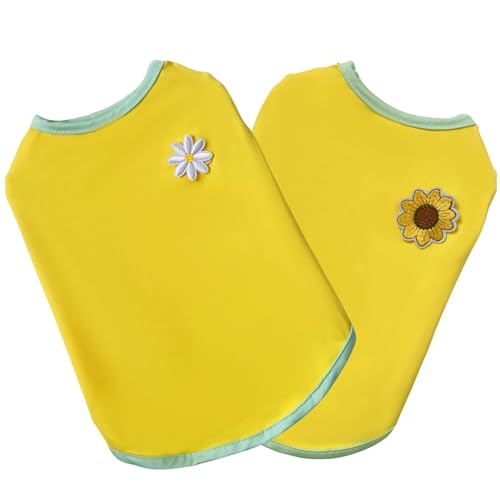 2PCS Blume gedruckte Sommer Hund Shirts für kleines mittleres Haustier T Shirt Mädchen Jungen Kleidung Weich Atmungsaktiv 2PCS Blume gedruckte Sommer Hund Shirts für kleines mittleres Haustier T Shirt Mädchen Jungen Kleidung Weich Atmungsaktiv von XINGNIAO