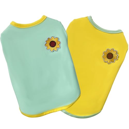 2PCS Blume gedruckte Sommer Hund Shirts für kleines mittleres Haustier T Shirt Mädchen Jungen Kleidung Weich Atmungsaktiv 2PCS Blume gedruckte Sommer Hund Shirts für kleines mittleres Haustier T Shirt Mädchen Jungen Kleidung Weich Atmungsaktiv von XINGNIAO