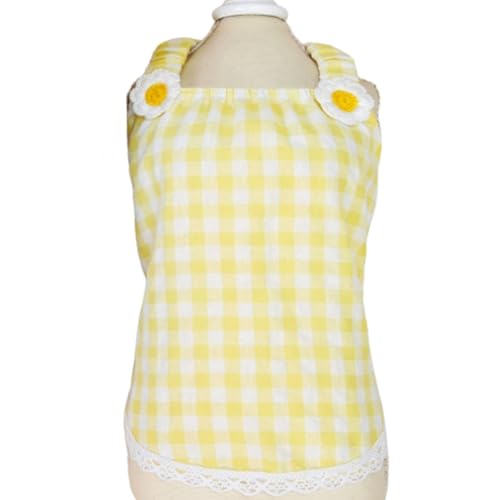 Charming Grid Gedruckt Hund Kleid Sommer Haustier Kleider Nette Haustier Rock Weiche Atmungsaktive Baumwolle Outfits für Small Medium von XINGNIAO