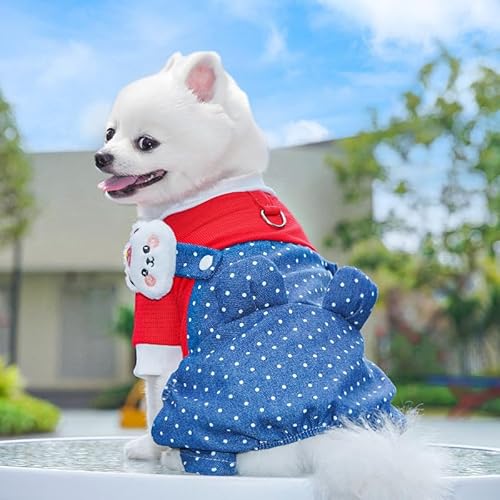 Denim Polka Dot Pet Outfit - Stylische Vierbeinweste für Katzen und Hunde Denim Polka Dot Pet Outfit - Stylische Vierbeinweste für Katzen und Hunde von XINGNIAO