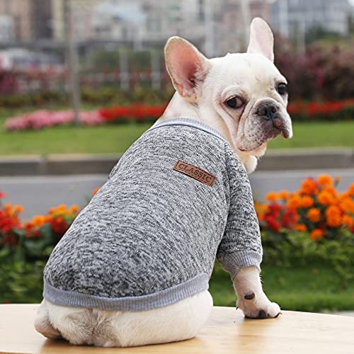 Französische Bulldogge Haustier Hoodie - Weicher gestrickter zweibeiniger Pullover für kleine bis mittelgroße Hunde Französische Bulldogge Haustier Hoodie - Weicher gestrickter zweibeiniger Pullover für kleine bis mittelgroße Hunde von XINGNIAO