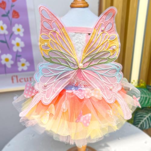 Haustier Prinzessin Hochzeitskleid - Schmetterlingsfee Spitzenkleid für Hunde und Katzen Haustier Prinzessin Hochzeitskleid - Schmetterlingsfee Spitzenkleid für Hunde und Katzen von XINGNIAO