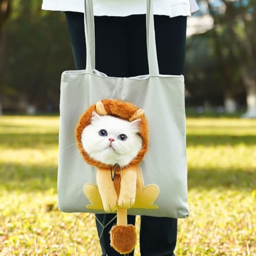 Haustiertragetasche - Katzen- und Kleinhundeträger mit Head-Out-Design, Haustierhandtasche von XINGNIAO