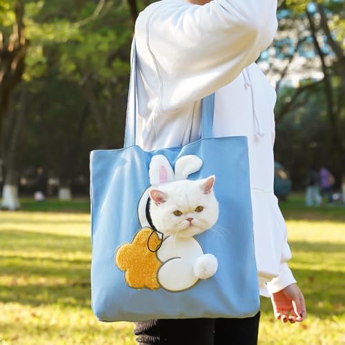 Haustiertragetasche - Katzen- und Kleinhundeträger mit Head-Out-Design, Haustierhandtasche von XINGNIAO
