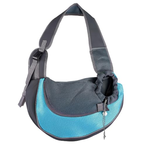 Mesh-Belüfteter Rucksackträger für kleine Hunde und Katzen - Tragbare Haustier-Ausflugstasche mit verstellbaren Trägern und Sicherheitsschloss (S/M/L/XL) von XINGNIAO